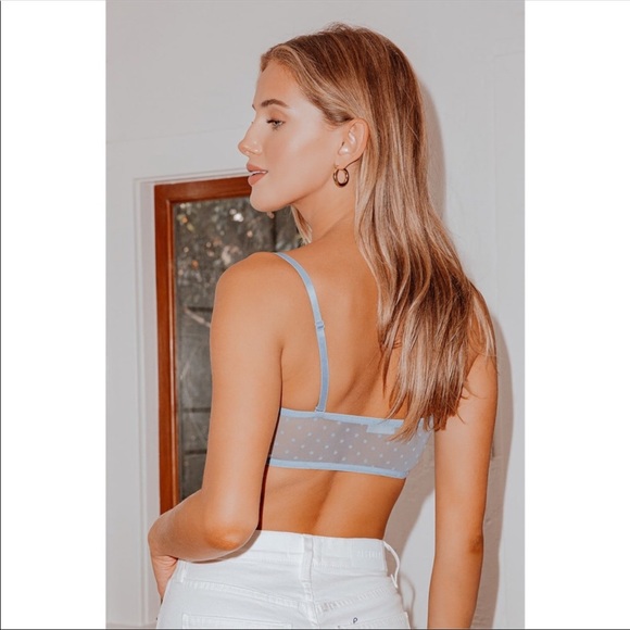 Free People Sierra Mesh Bandeau In the Rain - Picture 3 of 8